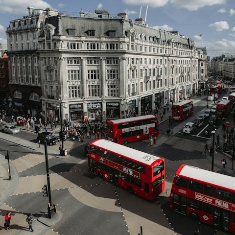 Enjoy a shopping trip on Oxford Street, it's just around the corner