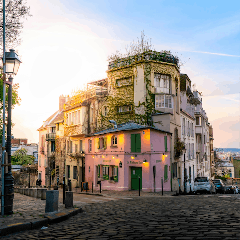 Scale the hills and admire the sights of Montmartre