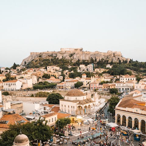 Head into Monastiraki – just fifteen minutes by metro