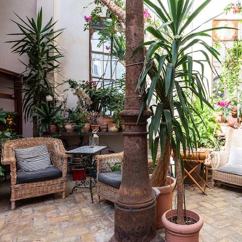 Relax in a tranquil Mediterranean garden tucked away in one of Europe's liveliest cities