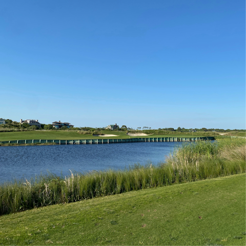 Look forward to strolling around Kiawah Islands' ponds, right on your doorstep