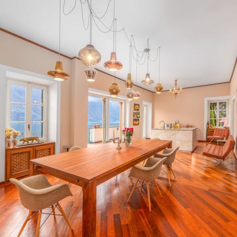 Cook fresh pasta in one of the beautiful kitchens