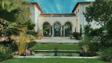 Tour Vizcaya's breathtaking Italian Renaissance villa, about thirteen minutes by car