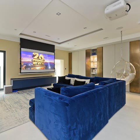 Screen your favourite movies in the home cinema