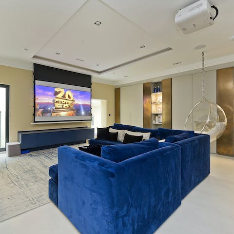 Screen your favourite movies in the home cinema