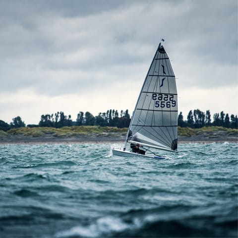 Visit the bustling port town of Patitiri and head out sailing – the port is just a ten-minute drive