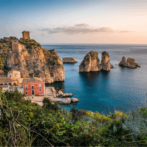Stay in southern Sicily - just an eighteen-minute drive away from Calamosche Beach