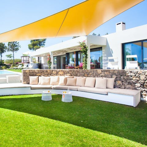 Gather on the terrace for morning coffee and evening drinks with family and friends