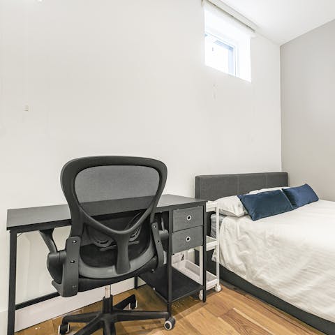 Catch up on work during your stay at the bedroom desk