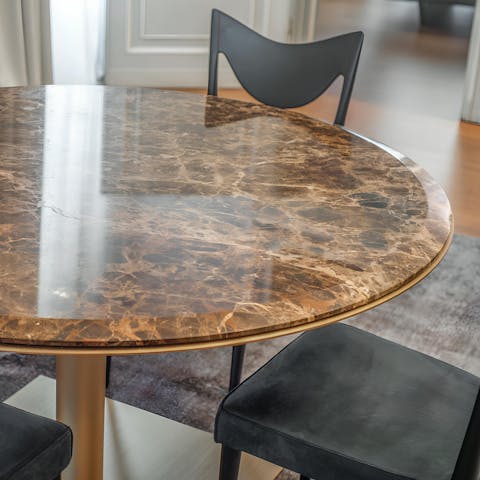 Serve up classic Italian cuisine at the dining table
