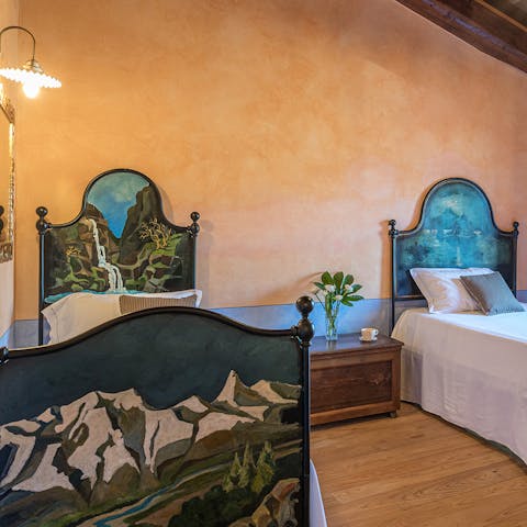 Get some rest in the ornate bedrooms