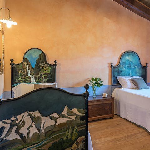 Get some rest in the ornate bedrooms