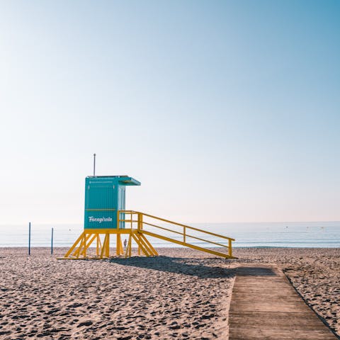 Drive 20km to Playas de Fuengirola and spend the day at the beach
