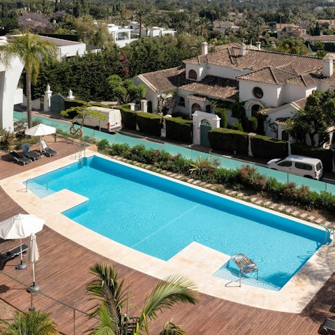 Make a splash in the communal swimming pool