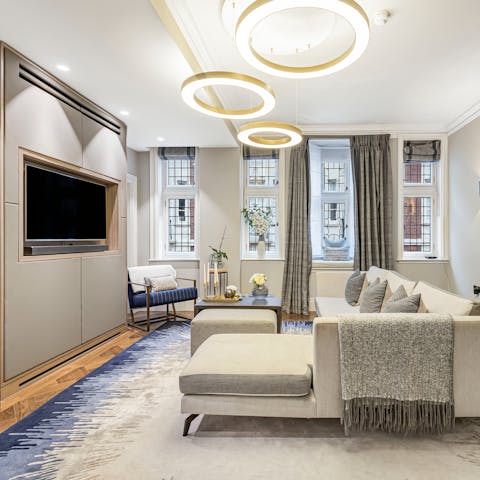 Relax on the sofa in front of your favourite TV show