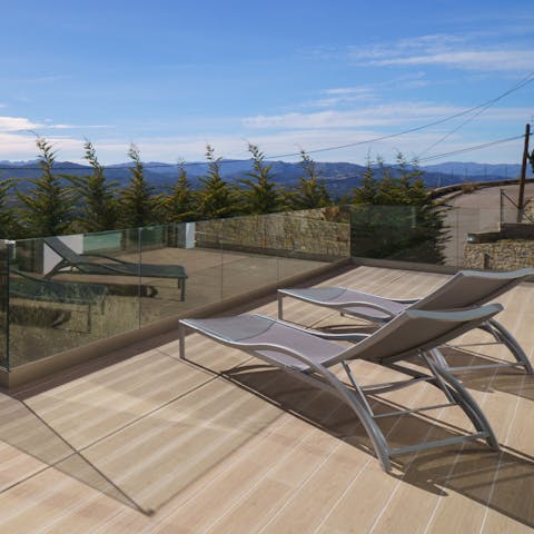 Catch the morning sun on the expansive balcony