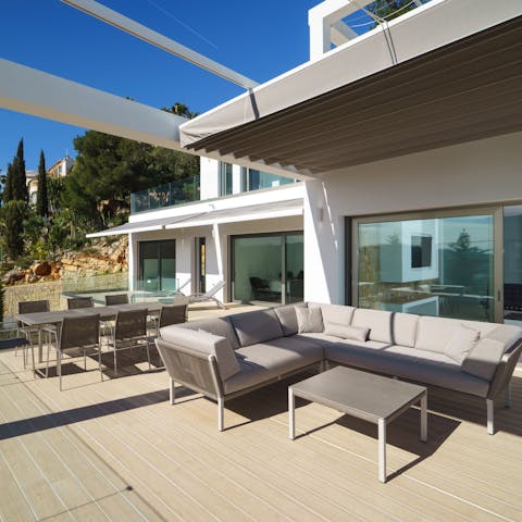 Dine, entertain or relax on the terrace