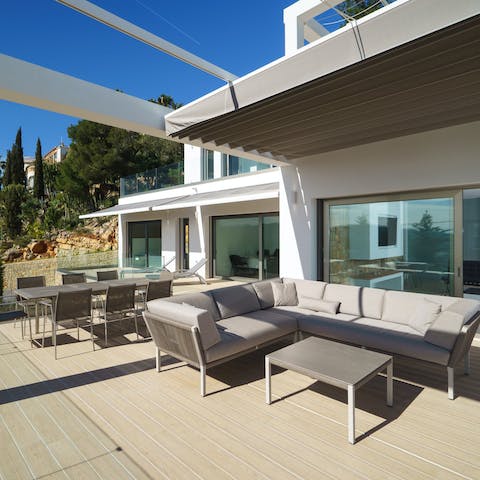 Dine, entertain or relax on the terrace