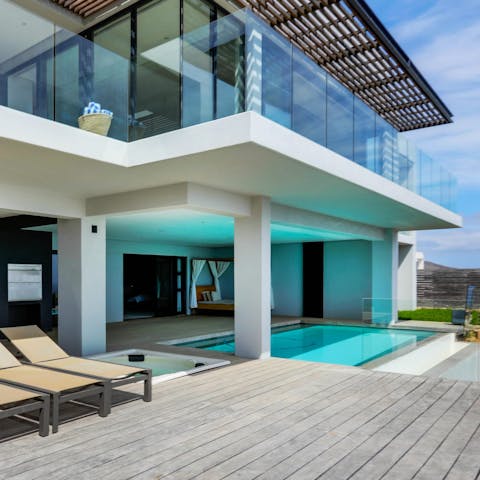 Cool off from the sizzling sun in your private infinity pool