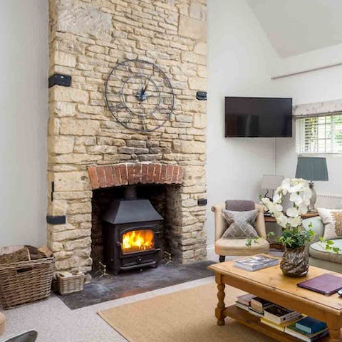 Make yourself at home in front of the fire