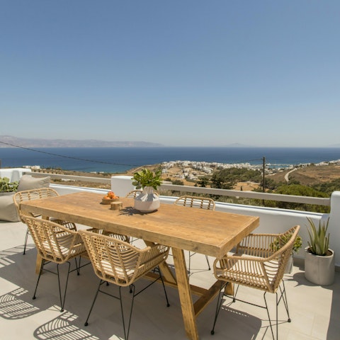 Savour the sea views as you tuck into alfresco meze