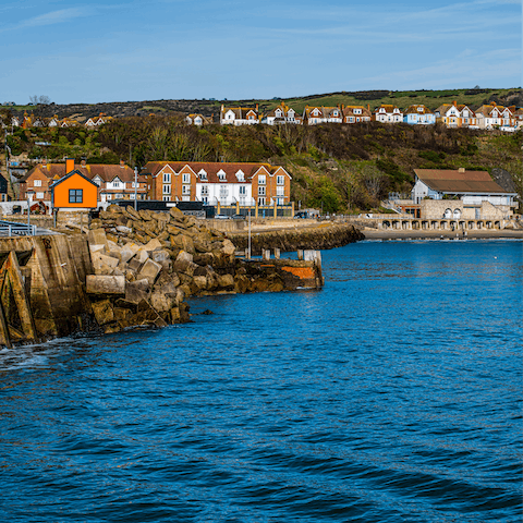 Stay just a ten-minute drive from the pretty town of Folkestone