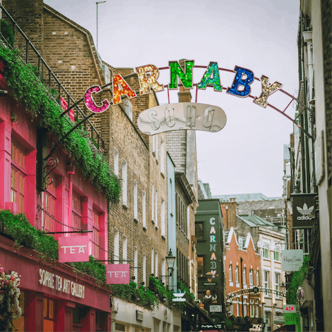 Head to Soho for bars, restaurants, and shops