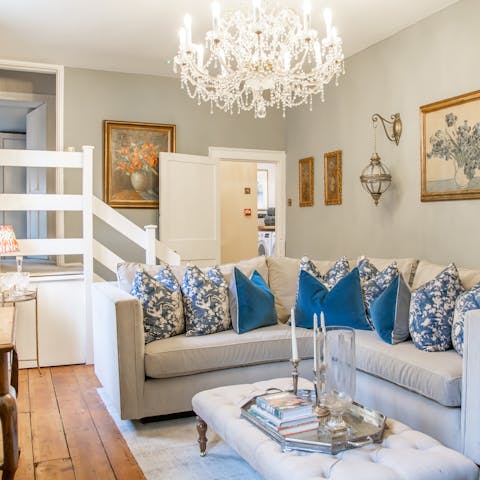 Relax and unwind in the beautiful drawing room