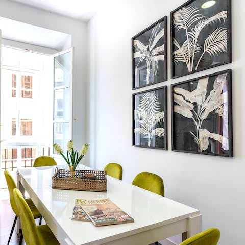 Whip up your favourite tapas dishes to share at the chic dining space