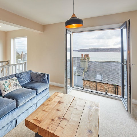 Unwind at home with sea views