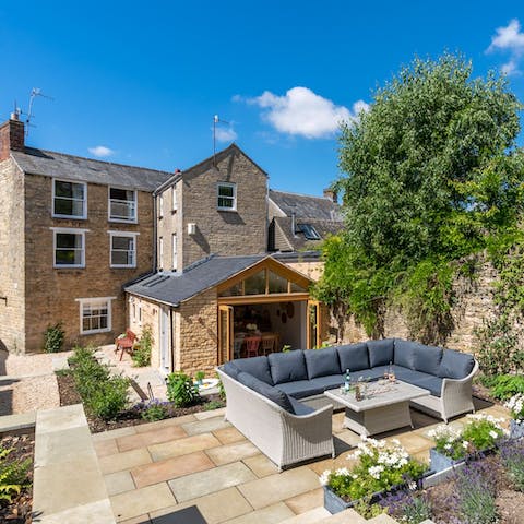 Pass sunny spells in the outdoor lounge on the terrace