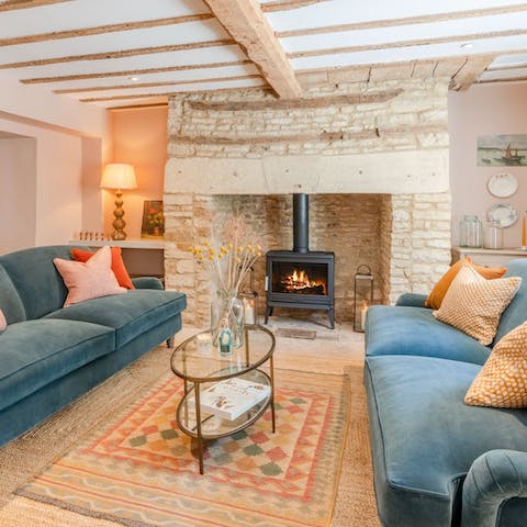 Gather everybody together around the wood-burner and play board games