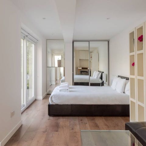 Enjoy some privacy in the main bedroom suite