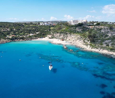 Enjoy Protaras's crystal-clear turquoise coastline just moments from your door