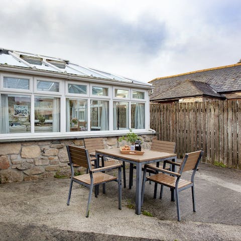 Take advantage of your private outdoor space