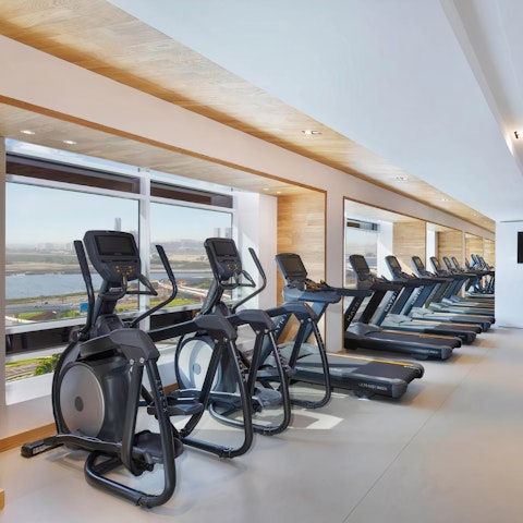 Work every muscle group and do some intense cardio in the gym