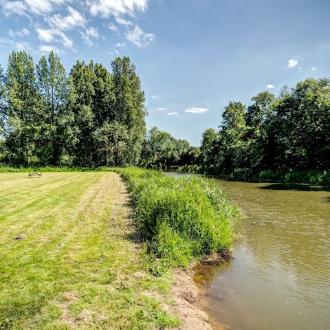 Put on your hiking boots and follow trails through the countryside