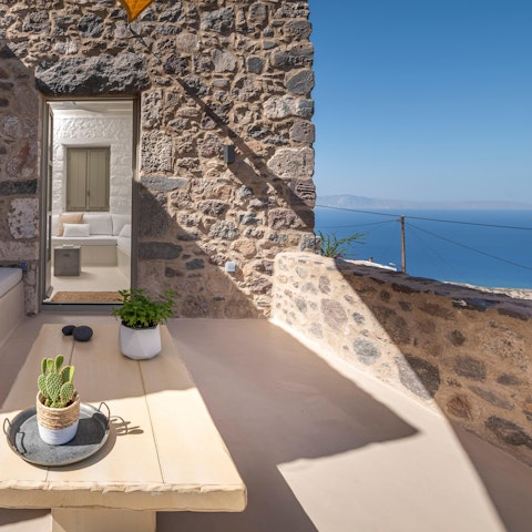 Savour slow sunset drinks served on the terrace