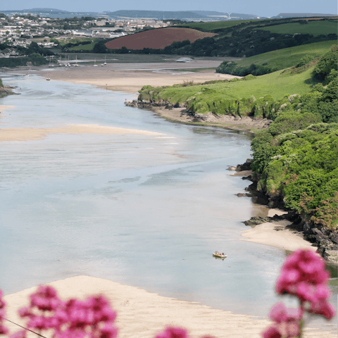 Enjoy sandy days down on Newquay Beach, a ten-minute stroll away