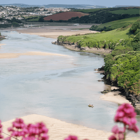 Enjoy sandy days down on Newquay Beach, a ten-minute stroll away