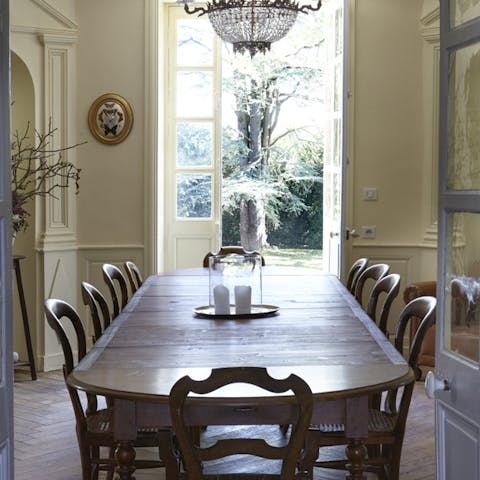 Enjoy a grand dinner with friends and family