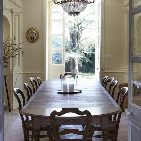 Enjoy a grand dinner with friends and family