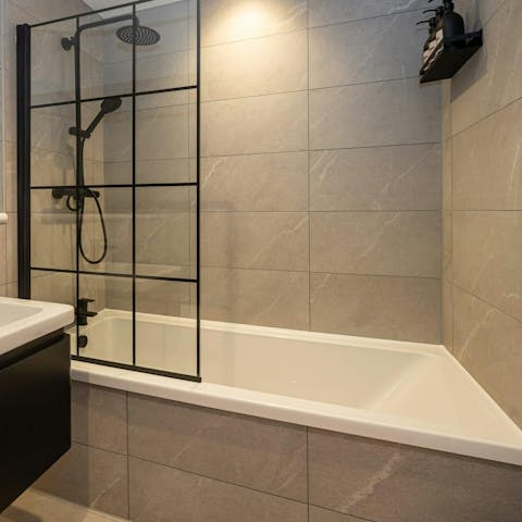 Soak in the tub after a day exploring the city sights