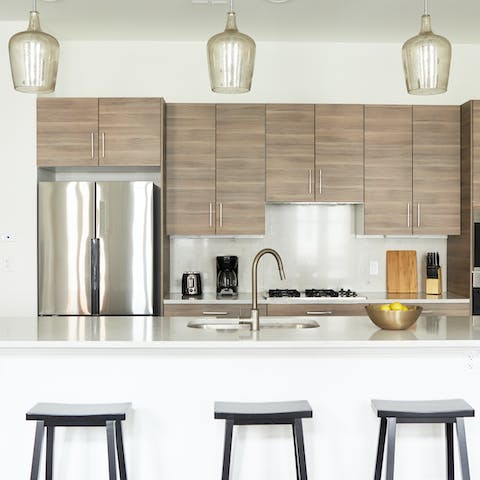 Get your own Bourbon Street experience with a round of Sazeracs at the breakfast bar