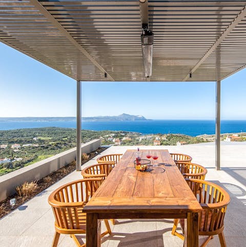 Gather on the terrace for an alfresco dinner – the views are hard to beat