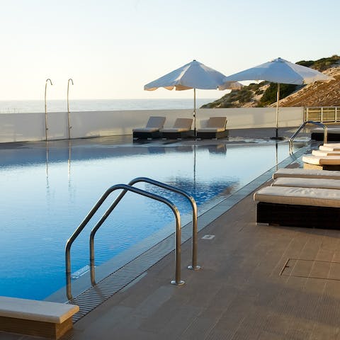 Dip in the pool after enjoying the various amenities of the resort