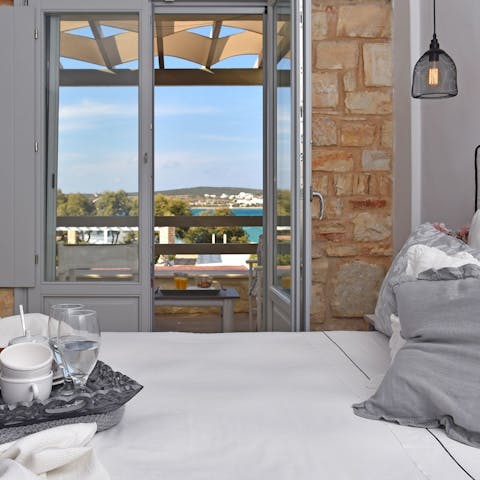 Wake up to sea views each morning
