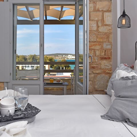 Wake up to sea views each morning