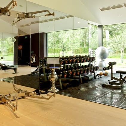 Bank a workout in the shared gym