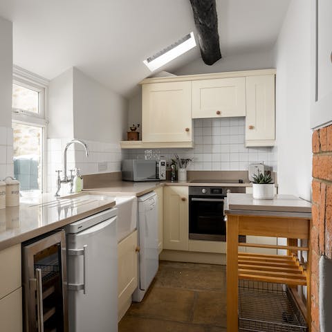 Grab a bottle of sparkling from the wine cooler to share alfresco